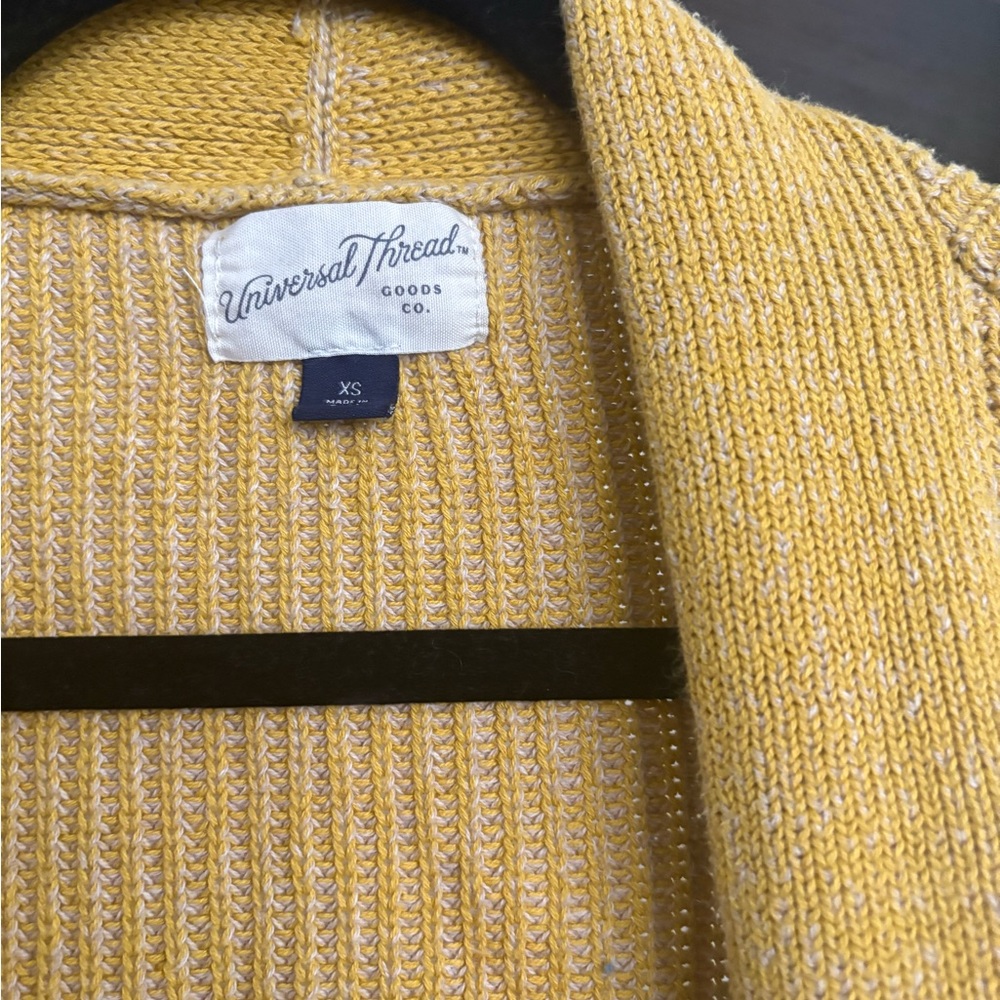 Universal Thread Mustard Open-Front Cardigan - Picture 2 of 2